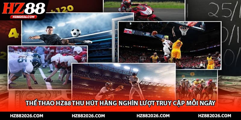 Thể thao HZ88 thu hút hàng nghìn lượt truy cập mỗi ngày 